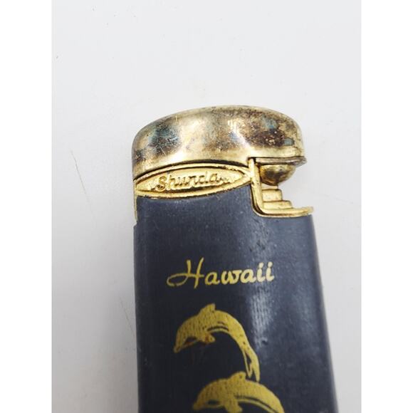 Shunda 80s Dolphin Hawaii Butane Lighter AS IS tobacciana Hawaiiana - Picture 4 of 8